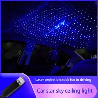 car roof projection light usb portable adjustable led atmosphere light interior ceiling projector red light