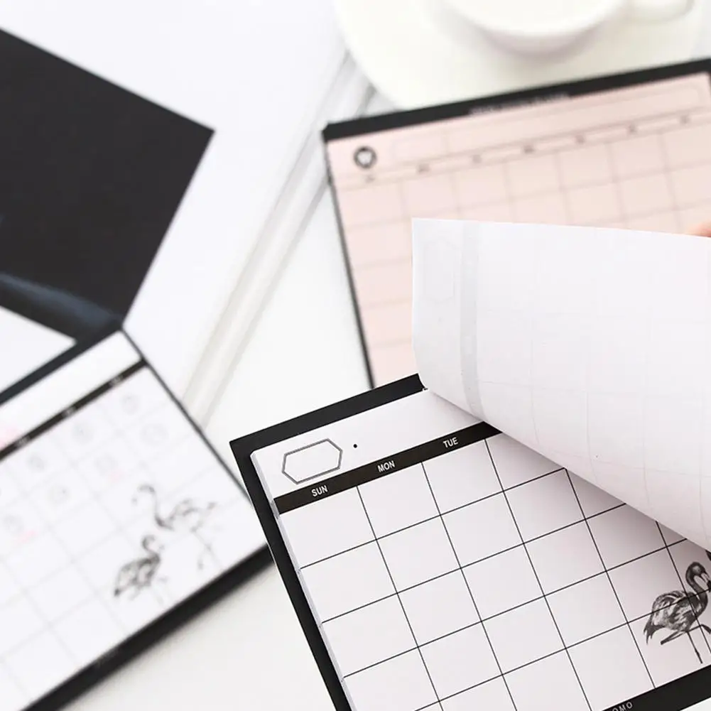 Настольный планировщик книга рваные креативный простой Ежемесячный план