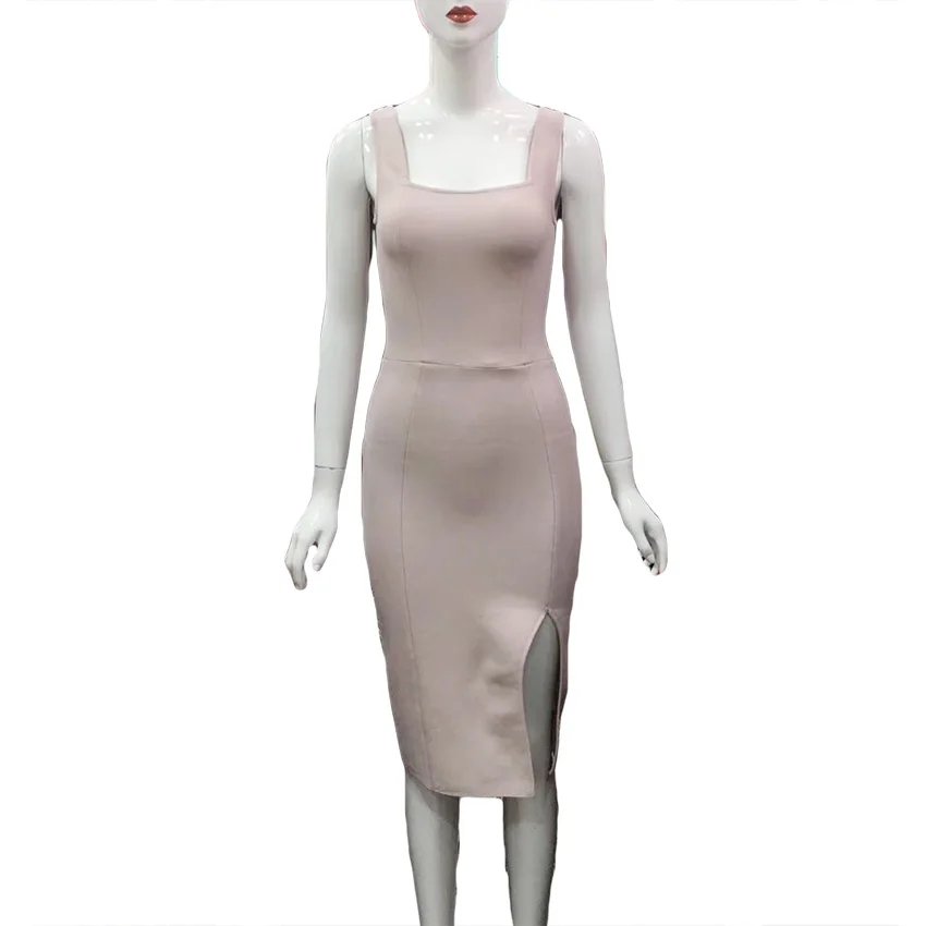 

Bevenccel Bodycon Summer Bandage Dress Women 2020 New Sexy Spaghetti Strap Bodycon Renway Club Evening Party Dress Vestidos