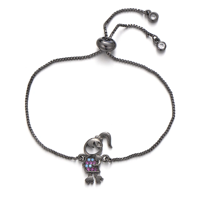 Симпатичный Шарм-браслет Pipitree для катания на коньках семейное ювелирное изделие