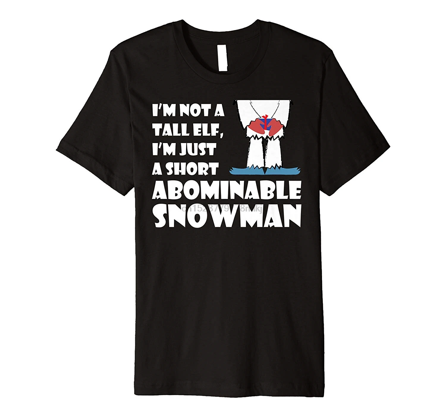 Милая Высокая эльф или короткая потрясающая футболка с изображением снеговика