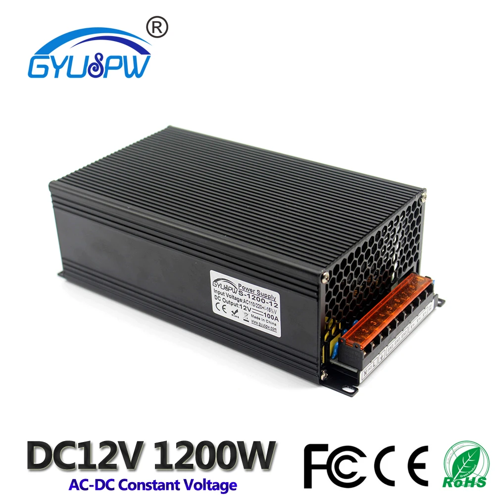 Блок питания DC12V 13 8 V 15V 18V DC24V 27V 28V 30V 32V 36V 42V DC48V 60V 70V 80V 90V 1200W трансформаторы AC110V 220V к | Импульсный источник питания -32983284826