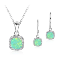 fashion women pendant necklace earrings bridal wedding jewelry set women birthday gifts accessories