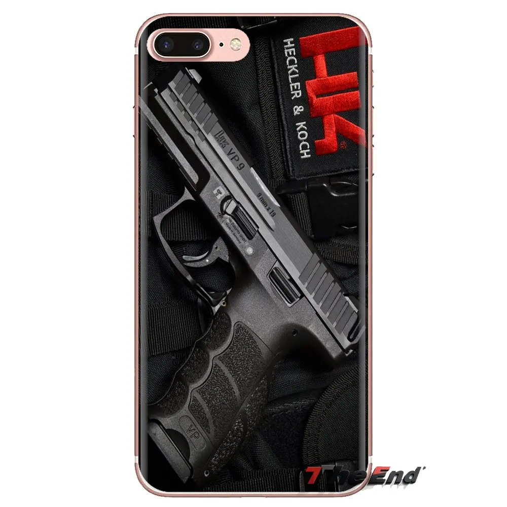 Мягкие чехлы Heckler and Koch с логотипом HK плакаты для iPhone XS Max XR X 4 4S 5 5S 5C SE 6 6S 7 8 Plus Samsung