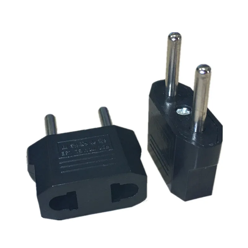 100pcs US To EU European Plug Adapter Travel Electric Power Charger Socket AC Converter Outlet | Электроника