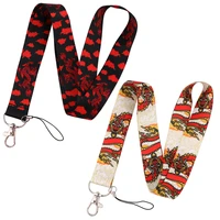 lx856 red dragon lanyard for keys mobile phone hang rope key cord usb id card badge holder keychain neck straps fashion gifts
