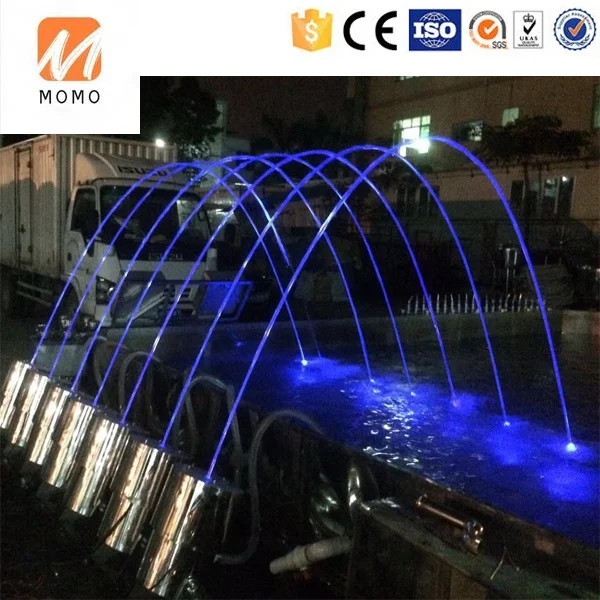 

colorful laminar flow fountain for garden and pool decoration