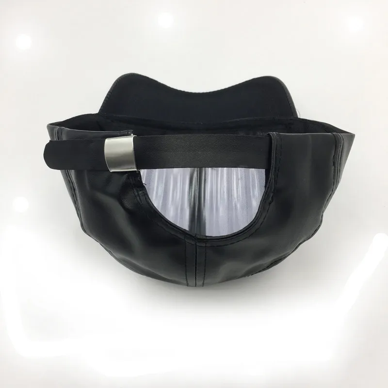 

New Plain artificial leather Baseball Cap Men Women Casquette Adjustable Bone PU Hat Winter warm snapback hat dad hat