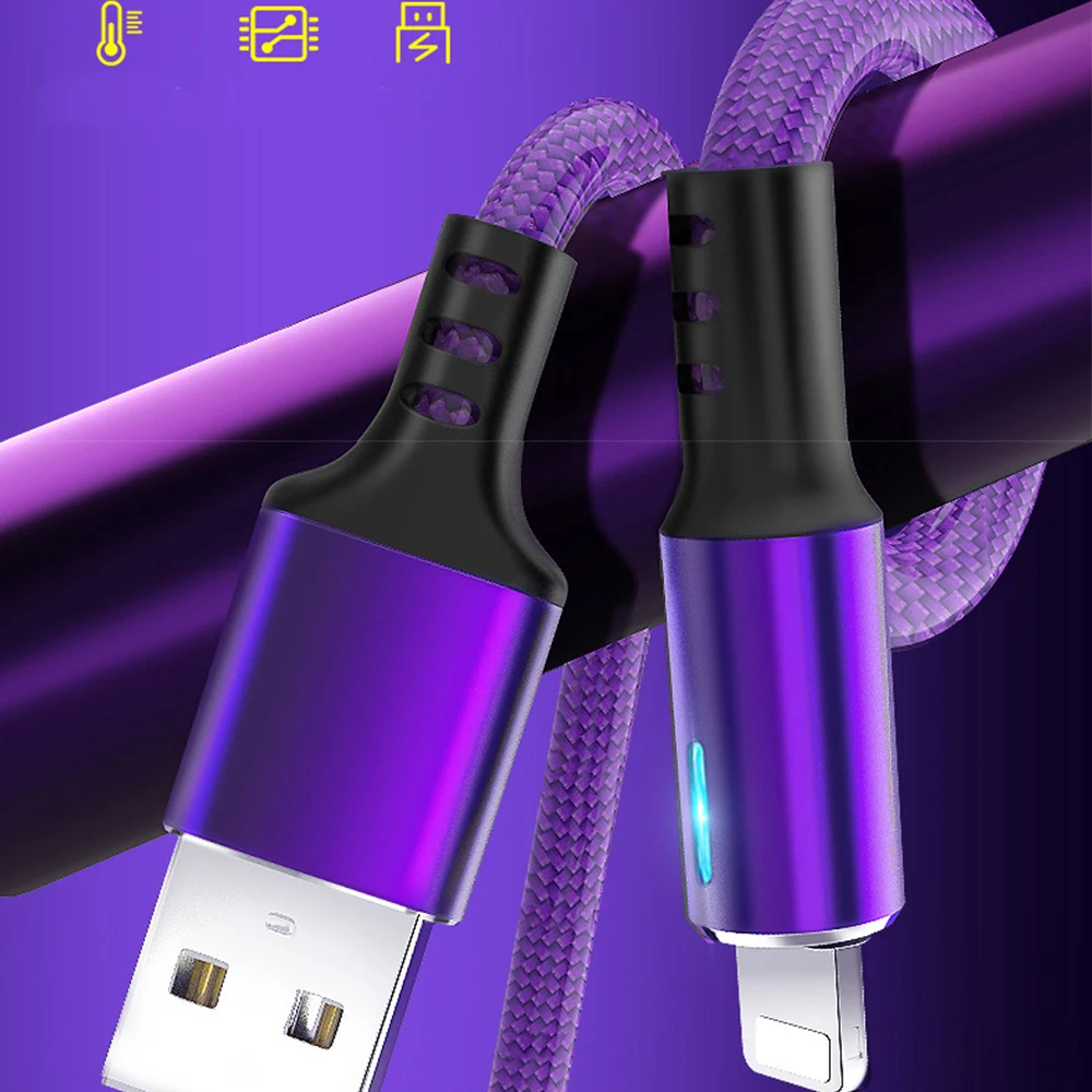 

Data USB Cable for iPhone Fast Charger Charging Cable For iPhone 7 8 Plus X XS Max XR 5 5S SE 6 6S Plus Charger Wire For iPad