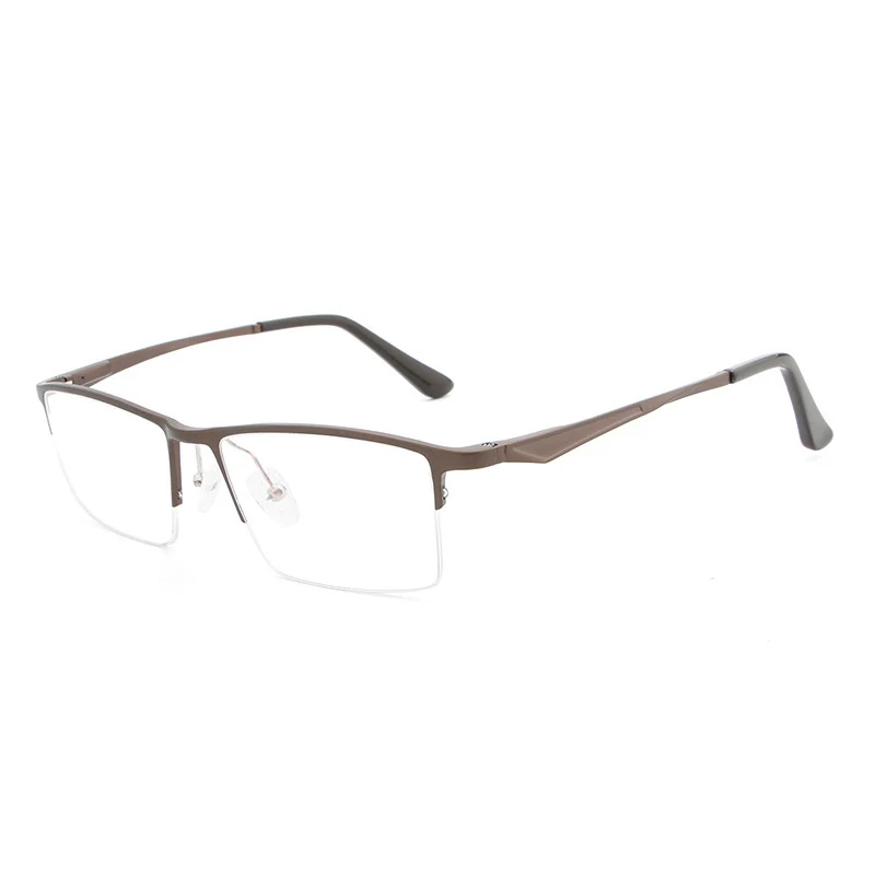Алюминиевая оправа для очков мужские полуоправы оптические очки близорукости