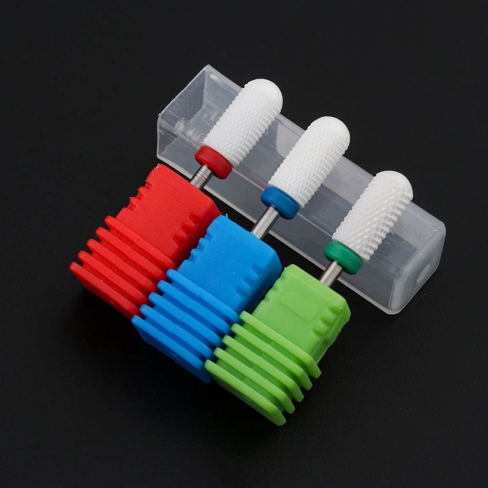 HOT Milling Cutter For Manicure Machine Ceramic Mill Set Pedicure Electric Nail Files Drill Bit | Красота и здоровье