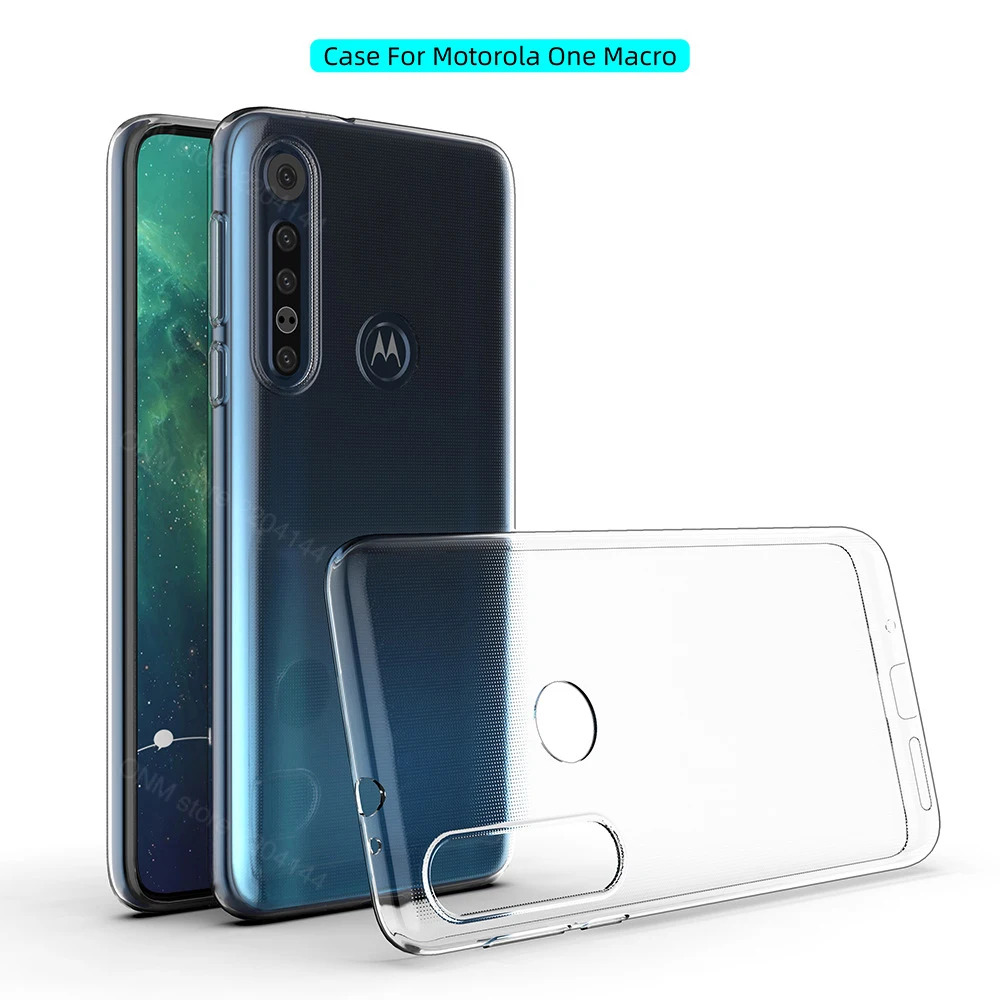 Чехол для Motorola One Macro TPU силиконовый прозрачный бампер мягкий чехол 6 2 &quot