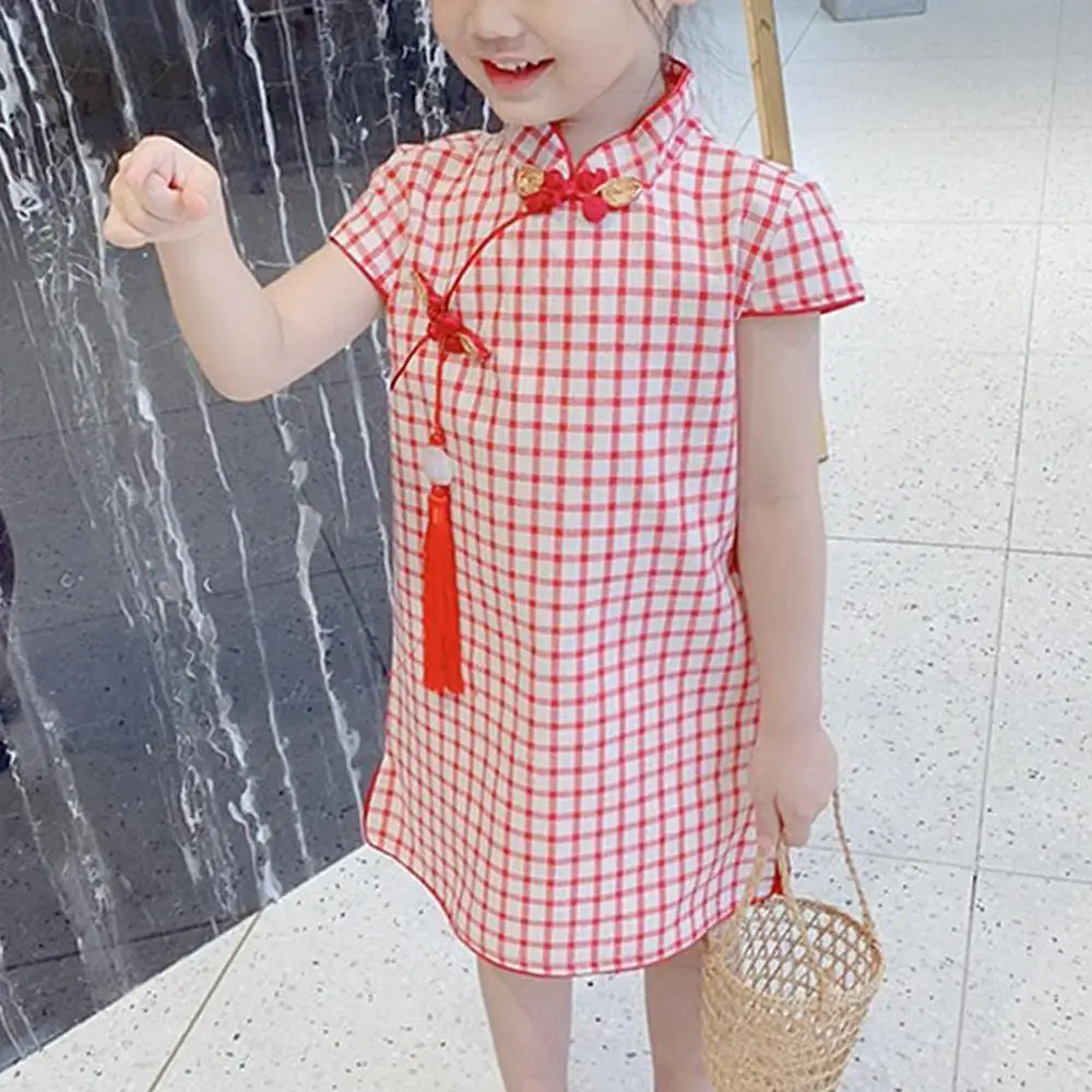 

Baby Girl Printed Chi-Pao Cheongsam Chinese Style Kids Wedding Princess Dresses