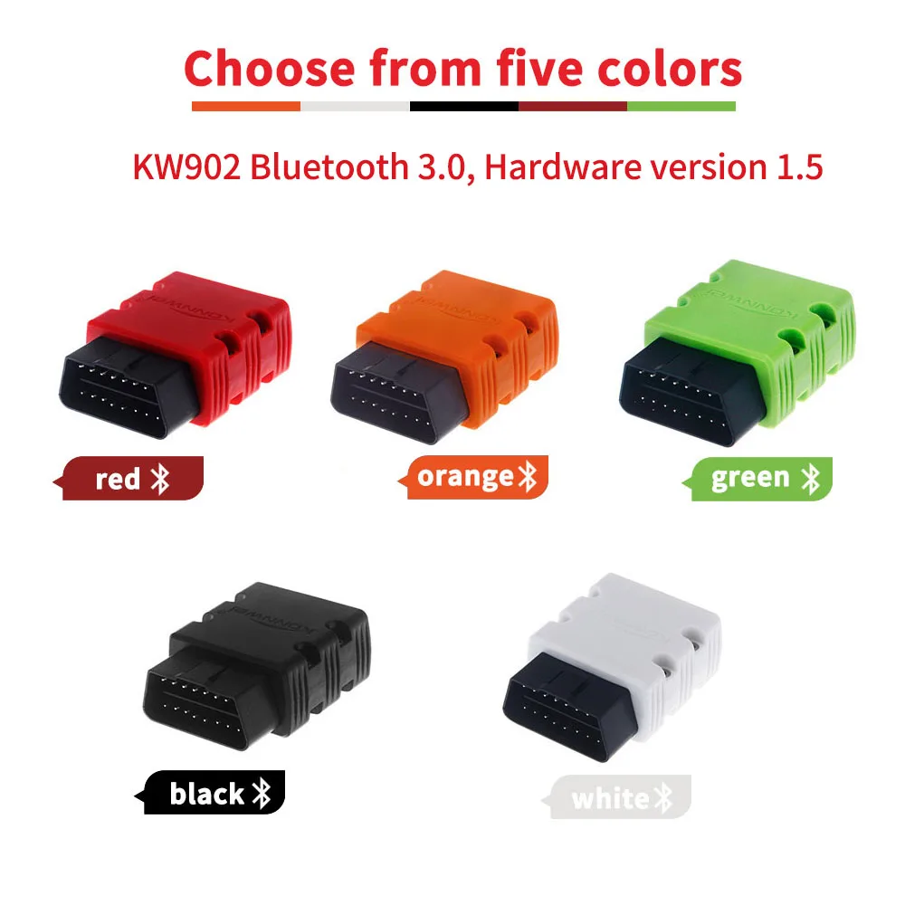 KW902 Bluetooth автомобильное диагностическое устройство диагностический сканер инструмент профессиональное решение для системы Android