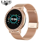 Смарт-часы LIGE водонепроницаемые, с пульсометром и монитором сна