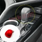 Для Защитные чехлы для сидений, сшитые специально для Toyota Corolla E210 2019 2020 ABS Пластик красный автомобиль шестерни рычаг переключения передач Ручка крышка Накладка Стикеры Средства для укладки волос 1
