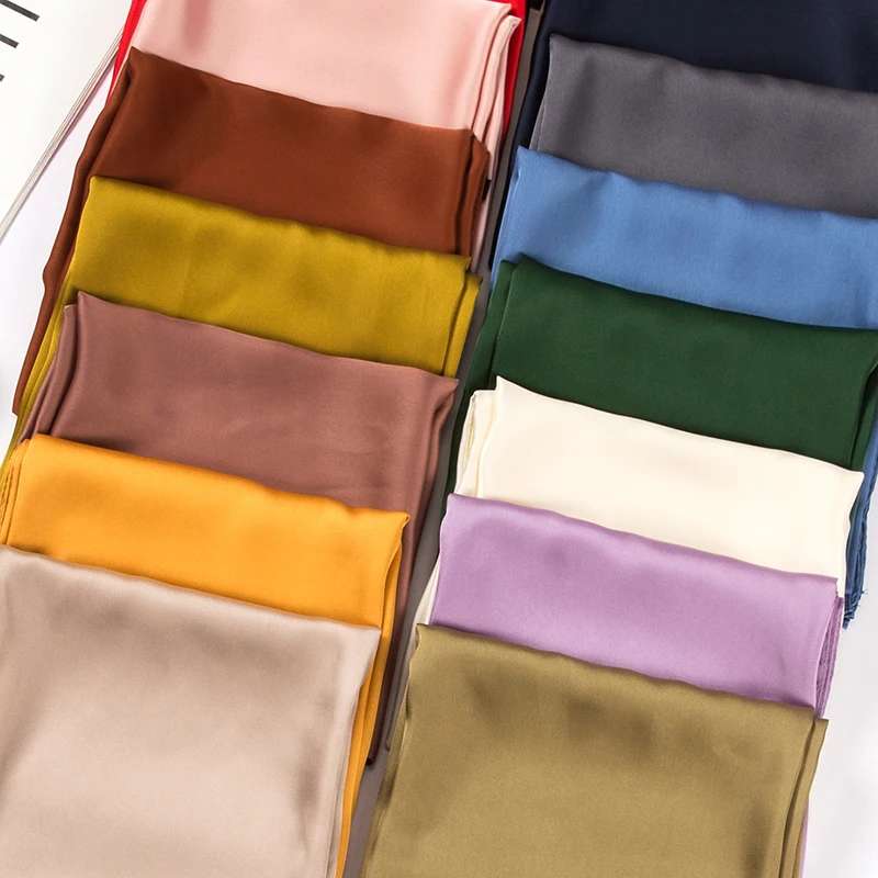 

women's scarf silk square scarves solid color for fashion lady luxury brand bags SCARF HAIRBAND