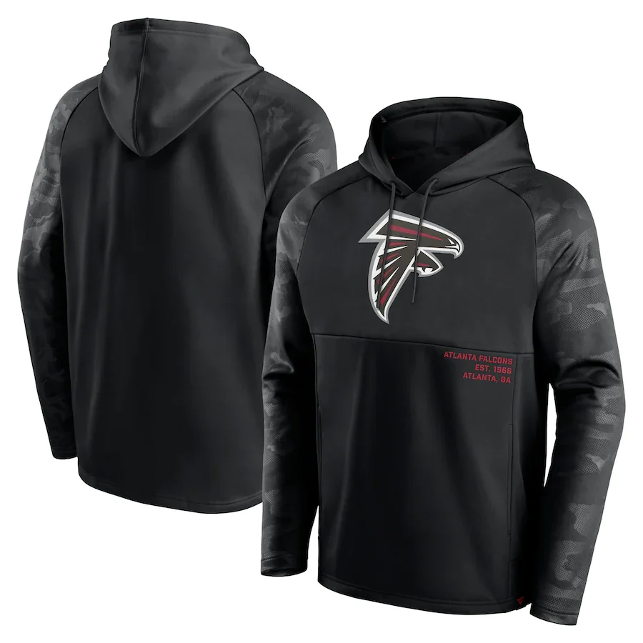 

Atlanta Men Hoodies Falcons sweatshirts Fanatics Branded Shade Defender Raglan Pullover mens Hoodie clothing