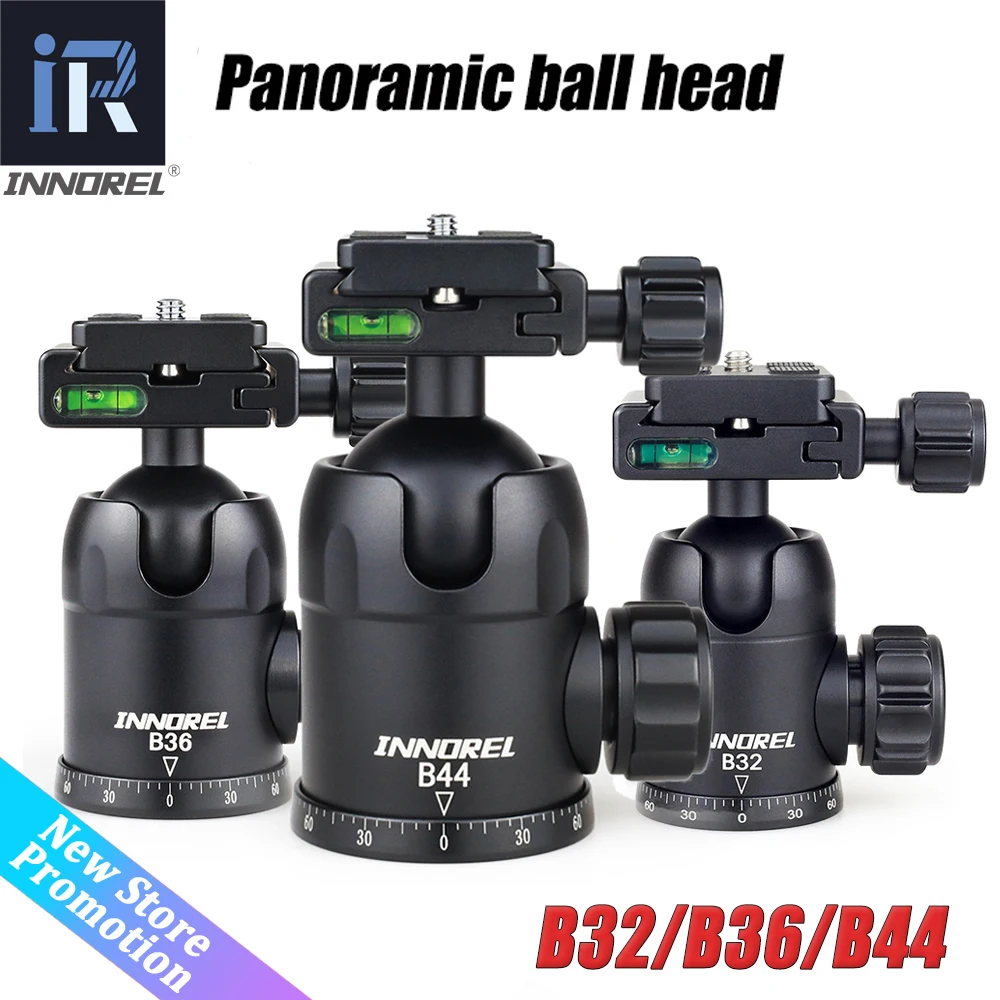 

INNOREL Camera Tripod Ball Head for Photography Panoramic 360 Degree Swivel ballhead for DSLR Camera Fill Light tripod ball head