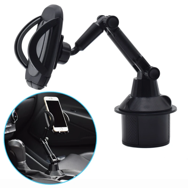 

Universal SUV Car Cup Holder Phone Mount Adjustable Angle Smart Phone Cradle Stand for 3.5-7 inch Cellphone Mobile Phone