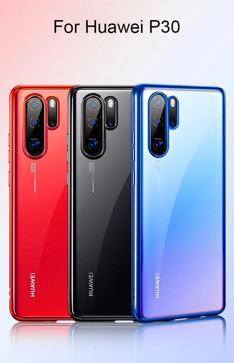Ультратонкий чехол для телефона huawei P30 Pro P20 mate 20 lite P Smart Z Plus Мягкий силиконовый прозрачный 3D лазерный чехол с покрытием