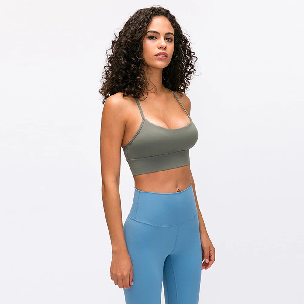 

Ударные спортивные бюстгальтеры, сексуальный бюстгальтер для йоги с мягкой спинкой, Женская Противоударная дышащая спортивная одежда, оде...