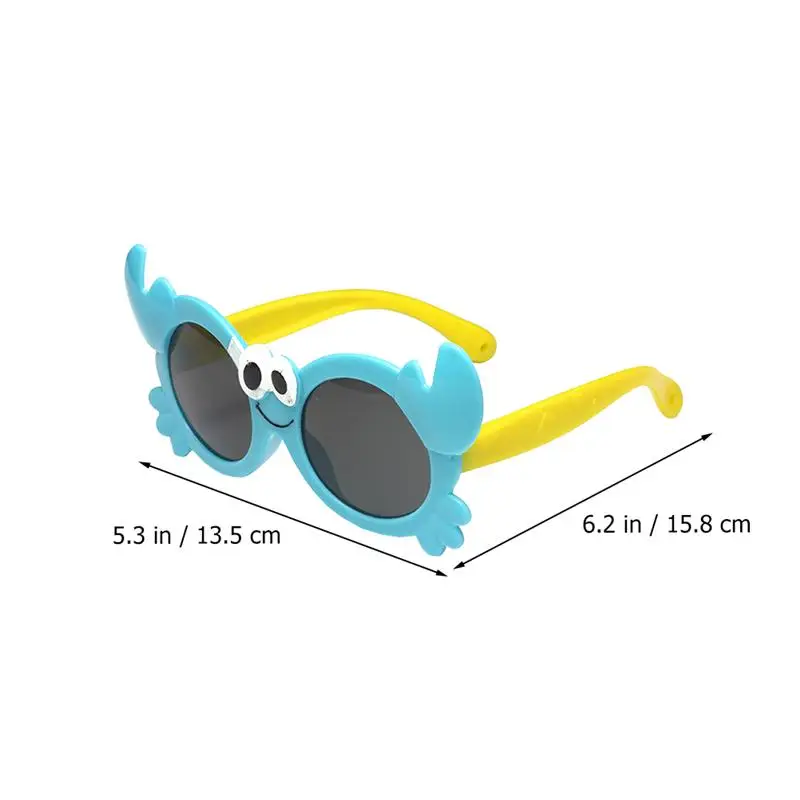 

6pcs Crab Eyeglasses Novel Parties Glasses Photography Props Stylish Eyewear