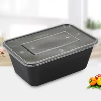 50pcs reusable bento box meal storage food prep lunch box reusable microwavable containers school food container 500 650 1000ml