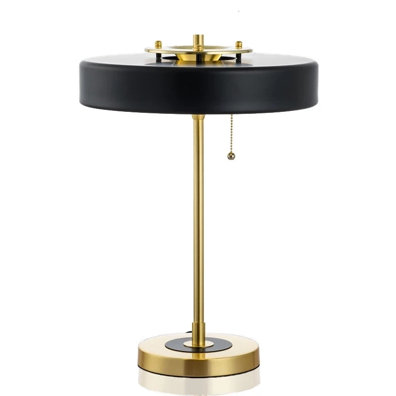 Лампа для спальни белого черного синего цвета акриловый светильник алюминиевая