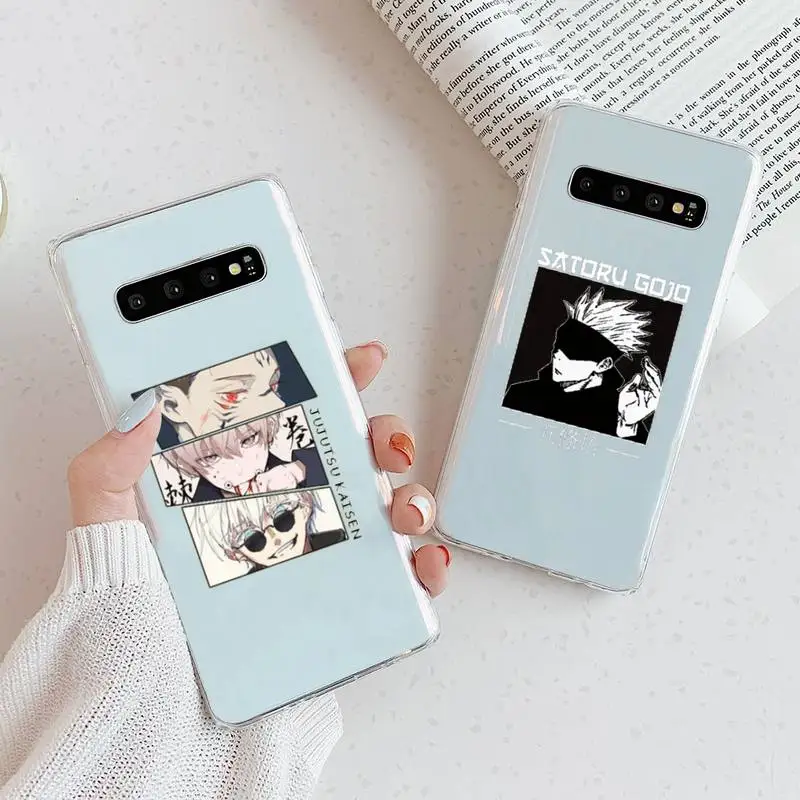 

Jujutsu Kaisen Japan anime Phone Case Transparent For Samsung Galaxy A S Note 9 10 51 50 71 70 80 20 21 30s ultra plus