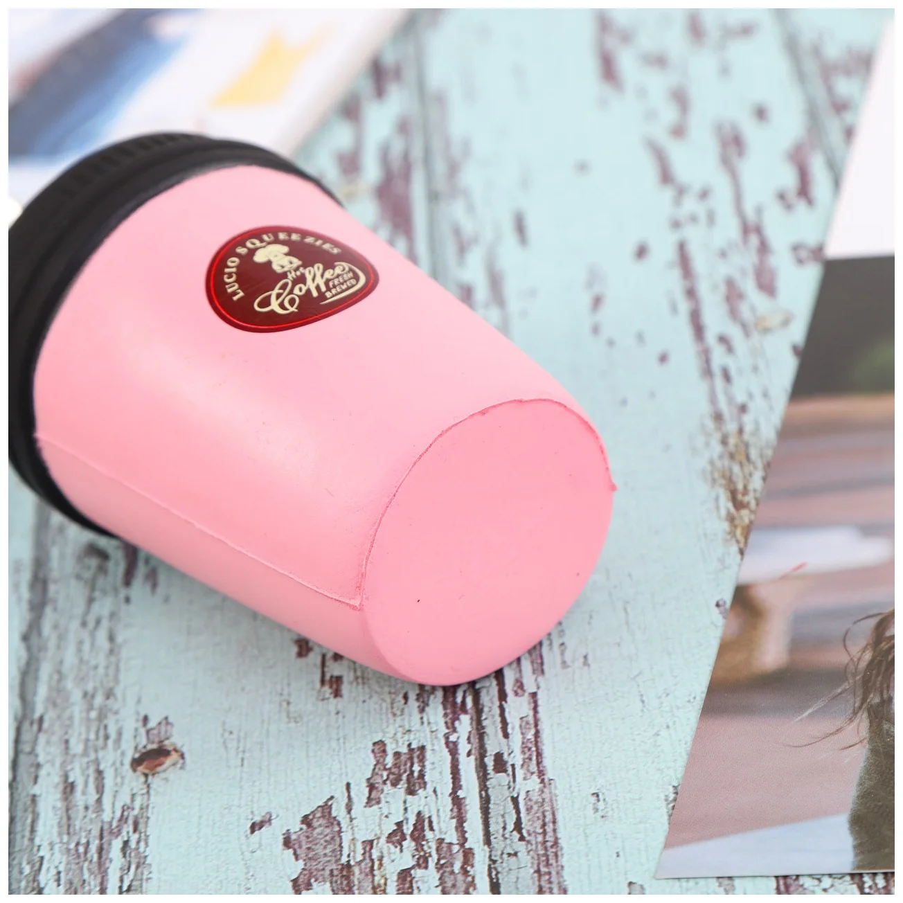 SoftPUSimulationCoffeeCupSlowReboundToysCellphoneStrapKeychainBreadStressRelieverSlowRisingBread(Siz | Дом и сад