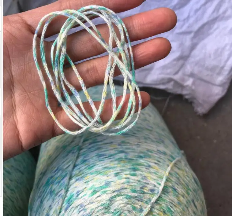 500 г/лот Радужная космическая красящая пряжа для вязания лента крючком акриловая