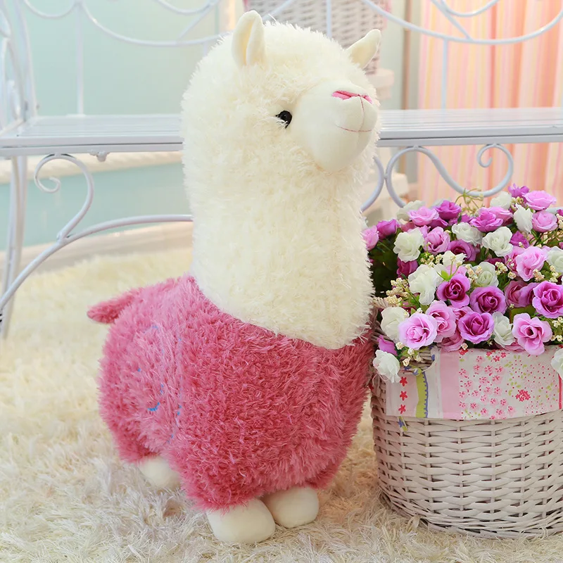 28-80 см Плюшевые игрушки Альпака 6 цветов Милые Животные Куклы Мягкие хлопковые