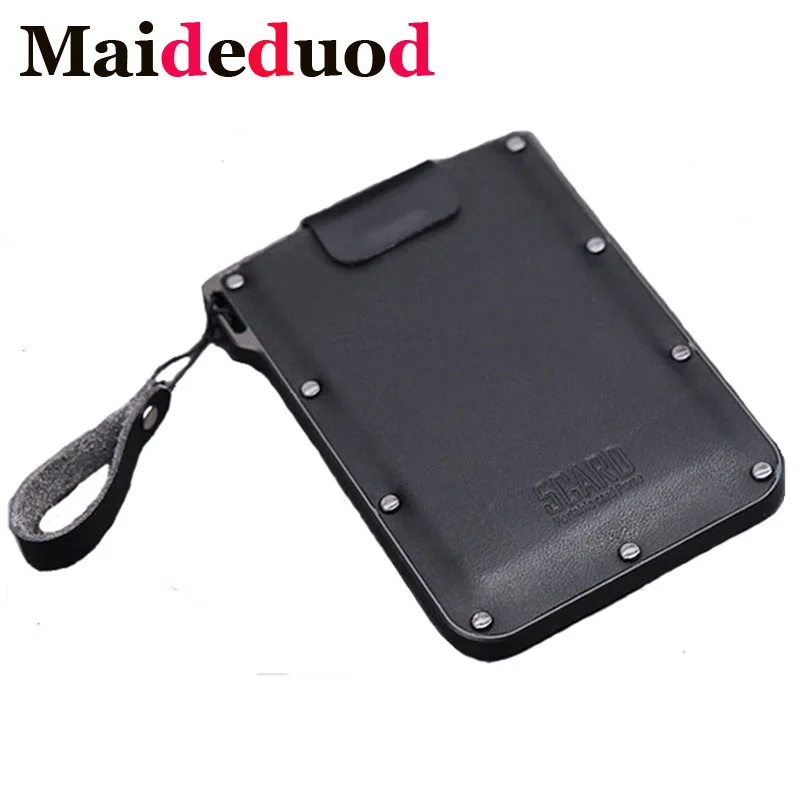 Maideduod из натуральной кожи, кредитный держатель для карт, вытянутый, для мужчин и женщин, Бизнес ID держатель для карт, унисекс, тонкий женский кошелек, мини-Чехлы для карт