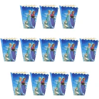 wholesale frozen anna and elsa popcorn box kids birthday party supplies paper popcorn box baby shower party box