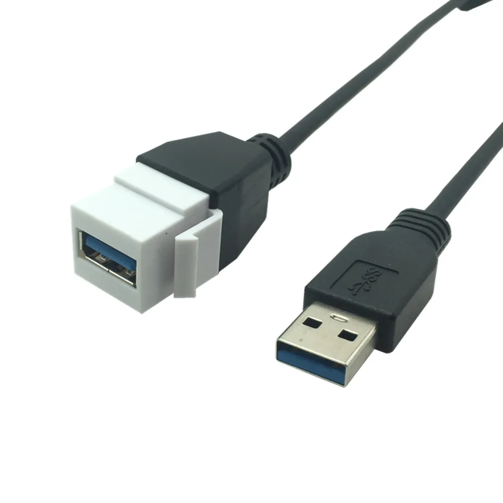 Адаптер для кабеля Keystone переходник гнезда миниджек Переходник USB 3 0 A типа папа