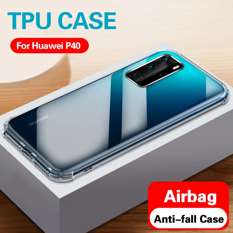 Чехол для телефона из ТПУ с воздушной подушкой Huawei P40 P30 P20 Mate 30 20 Pro Plus Lite E