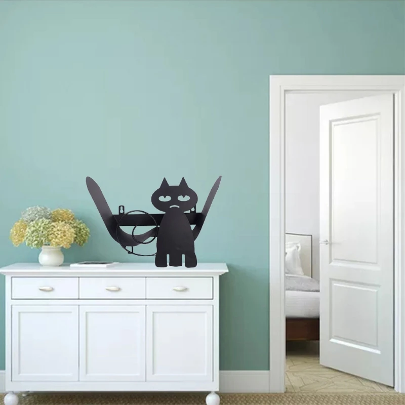 

Cat Decorative Toilet Paper Holder - Standing Bathroom Tissue Storage Vertical Bathroom Kitchen Paper Roll Holder Decor
