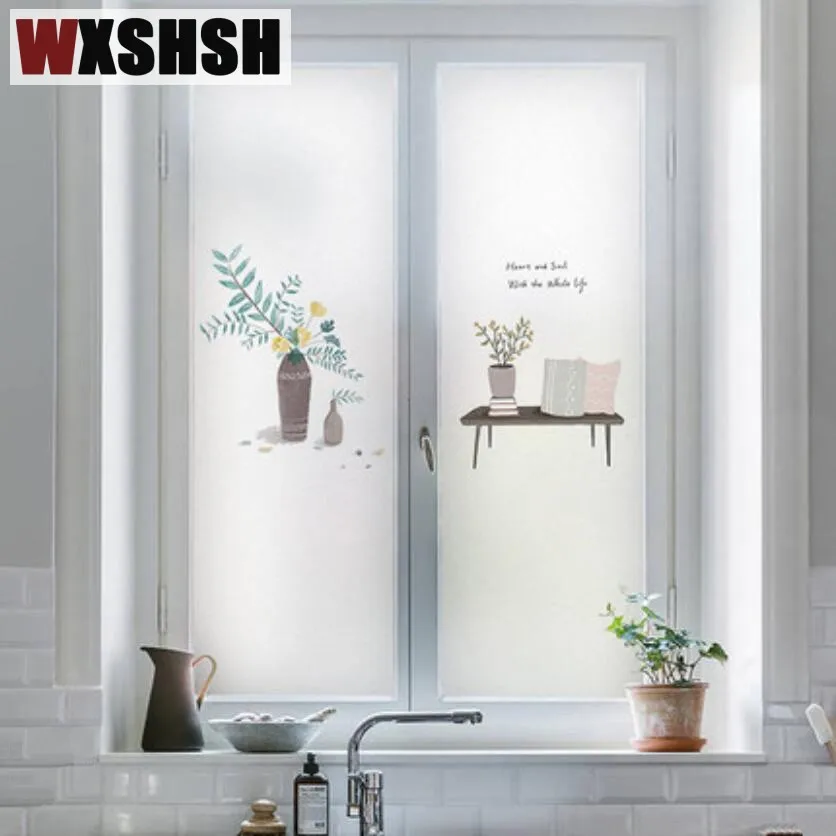 Статическая липкая стеклянная наклейка размером 40 см х 100 виниловые маленькие