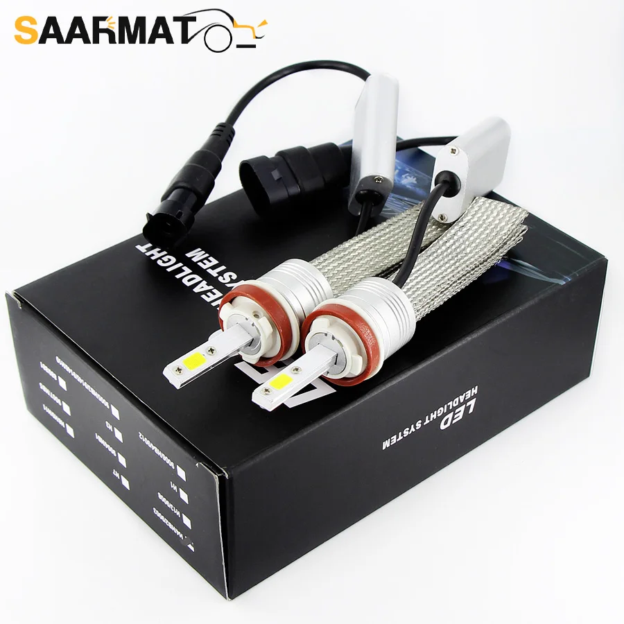 Светодиодный H4 лампы Hi/короче спереди и длиннее сзади) ЛУЧ 9004 9007 9008 H13