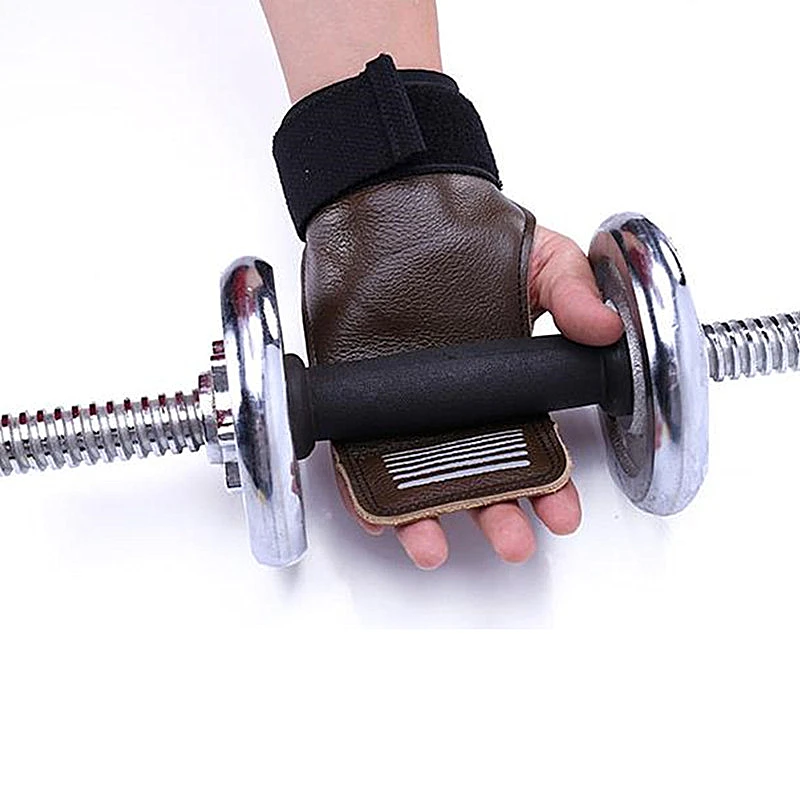 Нескользящие перчатки из воловьей кожи для тяжелой атлетики бодибилдинга