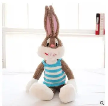 Синий BOLAFYNIA Bugs Bunny Плюшевые игрушки мягкая игрушка подарок на день рождения детская игрушка - Цвет: Синий