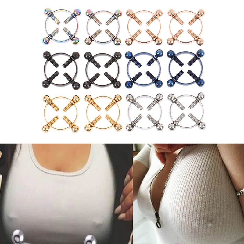 2 шт. круглый Ювелирное Украшение для пирсинга соска не пирсинг кольцо из