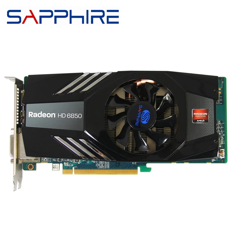SAPPHIRE HD6850 1 ГБ видеокарты GPU AMD оригинальный Radeon HD 6850 GDDR5 графические карты ПК