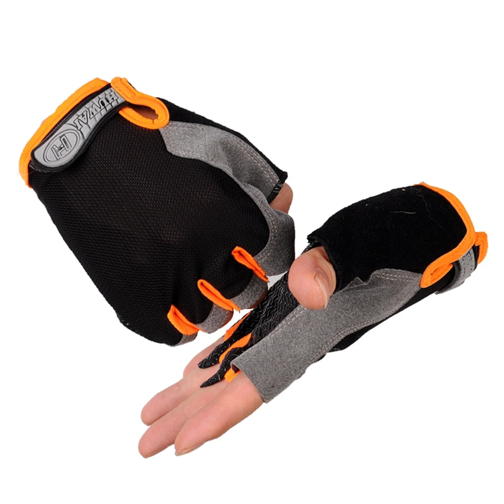 

Spring Half Finger Outdoor Sports Riding Men Women Fitness Gloves Non-slip Fingerless Breathable Protective Sunscreen Gloves