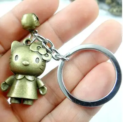 1 шт. модный креативный брелок для ключей кольцо в форме сердца с подвеской виде