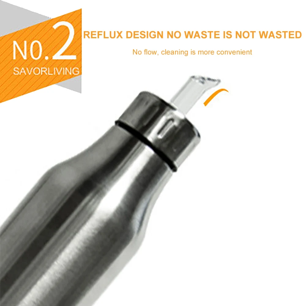 Герметичный горшок для масла из нержавеющей стали емкость специй соуса уксуса