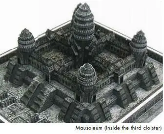 Камбоджийский Ангкор Ват 3D бумажная модель мировая литья под давлением