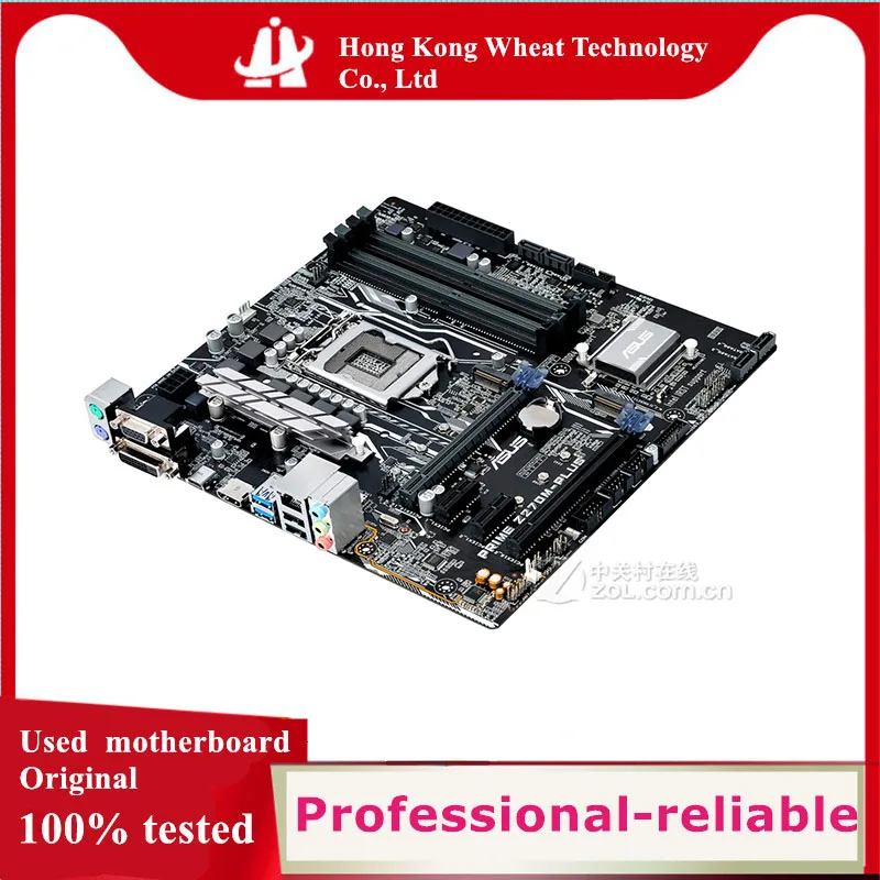Для ASUS PRIME Z270M-PLUS материнская плата Socket LGA 1151 DDR4 M.2 nvme ssd для Intel Z270 оригинальная