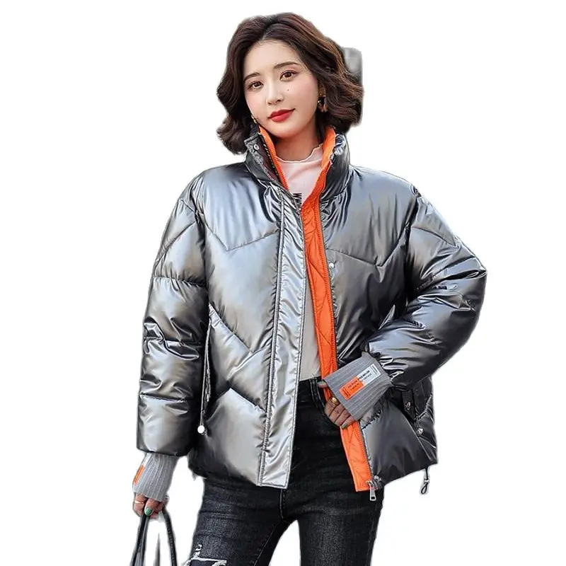 

Пуховик женский, новинка 2021, короткий пуховик, зимнее легкое кожаное пальто, женская зимняя куртка, пальто